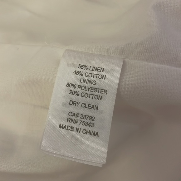 Adrienne Vittadini ~ NWOT Navy and White Striped Linen Blazer - Picture 5 of 8